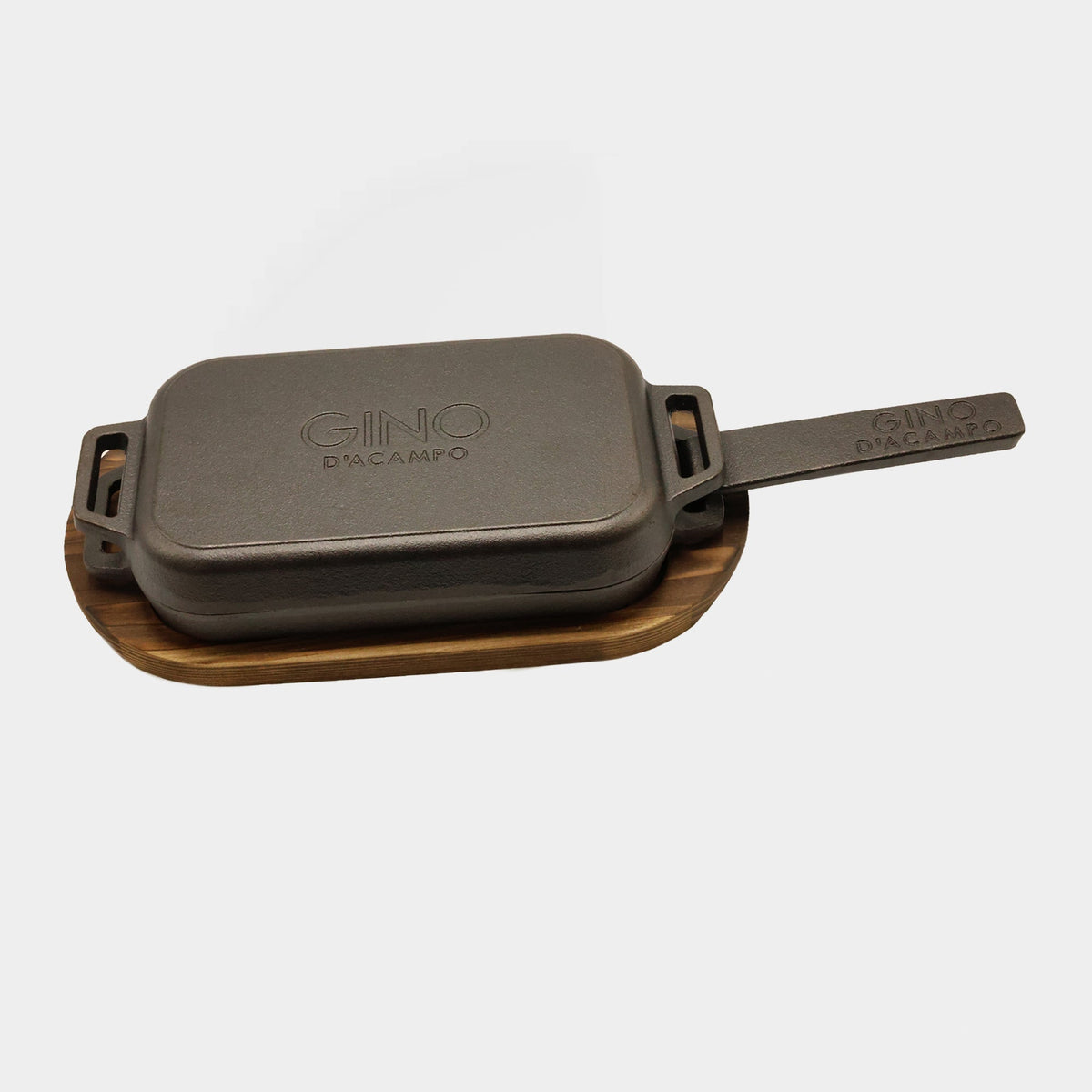 Gino Cast Iron Griddle Pan & Skillet Pan Set