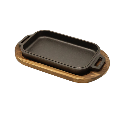 Gino Cast Iron Griddle Pan & Skillet Pan Set