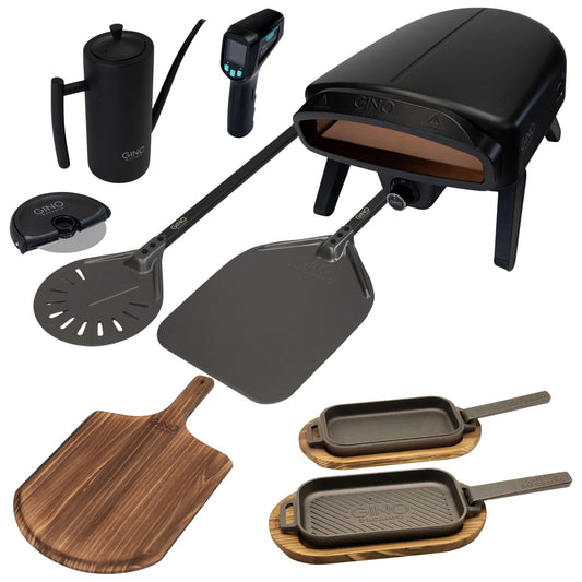 Gino Gas Pizza Oven Super Bundle Includes 7 Accessories Free